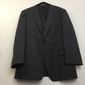 1818 Madison Brooks Bros Grey Pinstriped Blazer
